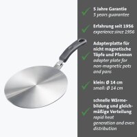 WESTMARK Induktion-Adapterplatte silber Ø 14,0 cm, 1 St.