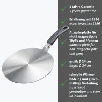WESTMARK Induktion-Adapterplatte silber Ø 24,0 cm, 1 St.