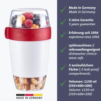 WESTMARK Speisebehälter weiß/rot 1150,0 ml, 1 St.