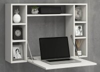 VCM my office Wandila Wandschreibtisch weiß rechteckig, hängend weiß 90,0 x 20,0/67,0 cm