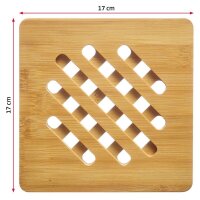 WESTMARK Untersetzer Tapas + Friends hellbraun 17,0 x 17,0 cm, 2 St.