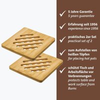 WESTMARK Untersetzer Tapas + Friends hellbraun 17,0 x 17,0 cm, 2 St.