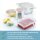 WESTMARK Frischhaltedeckel-Set Silikon Square transparent, 1 Set