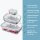 WESTMARK Frischhaltedeckel-Set Silikon Square transparent, 1 Set
