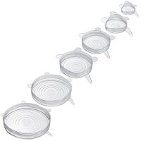 WESTMARK Frischhaltedeckel-Set Silikon Round transparent,...