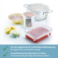WESTMARK Frischhaltedeckel-Set Silikon Round transparent, 1 Set