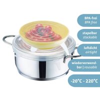 WESTMARK Frischhaltedeckel-Set Silikon Round transparent, 1 Set