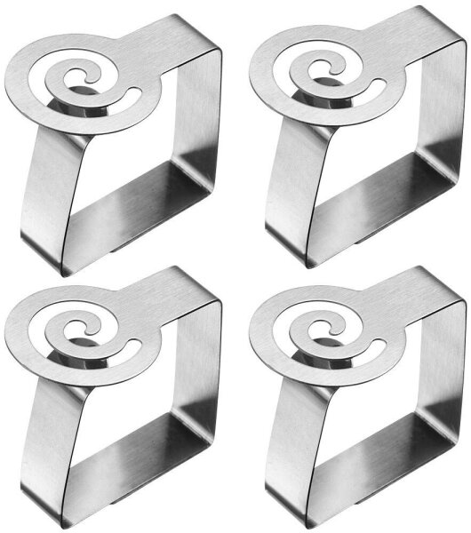 WESTMARK Tischtuchklammern silber, 4 St.