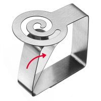 WESTMARK Tischtuchklammern silber, 4 St.