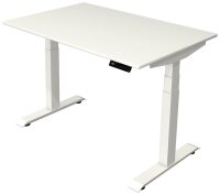 Kerkmann Move 4 elektrisch höhenverstellbarer Schreibtisch weiß rechteckig, T-Fuß-Gestell weiß 120,0 x 80,0 cm