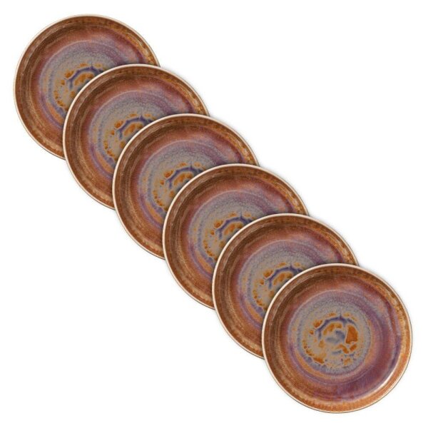 HEART & SOUL Teller Perfect Match Oyster braun Ø 24,0 cm, 6 St.