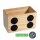 SIGEL magnetischer Stiftehalter beige Holz 13,0 x 8,0 x 7,5 cm