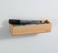 SIGEL magnetischer Stiftehalter beige Holz 17,5 x 5,5 x 4,0 cm