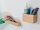 SIGEL magnetischer Stiftehalter beige Holz 17,5 x 5,5 x 4,0 cm