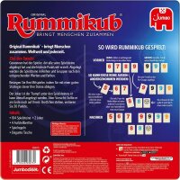 Jumbo Rummikub in Metalldose Geschicklichkeitsspiel, 1 St.