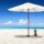 relaxdays Bodendübel für Sonnenschirm grün, Kunststoff