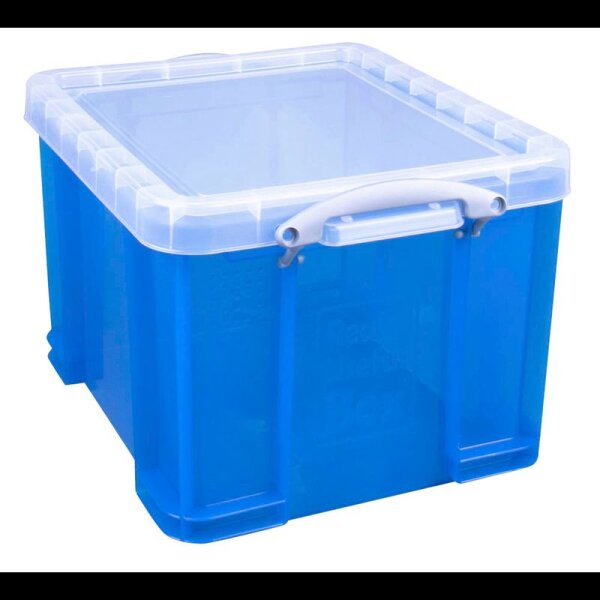 Really Useful Box Aufbewahrungsbox 35,0 l transparent, blau 48,0 x 39,0 x 31,0 cm, 1 St.