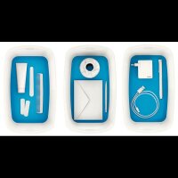 LEITZ MyBox Aufbewahrungsbox 5,0 l perlweiß/blau 31,8 x 19,1 x 12,8 cm, 1 St.
