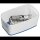 LEITZ MyBox Aufbewahrungsbox 5,0 l perlweiß/blau 31,8 x 19,1 x 12,8 cm, 1 St.