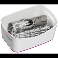 LEITZ MyBox Aufbewahrungsbox 3,0 l perlweiß/pink 24,6 x 16,0 x 9,8 cm, 1 St.