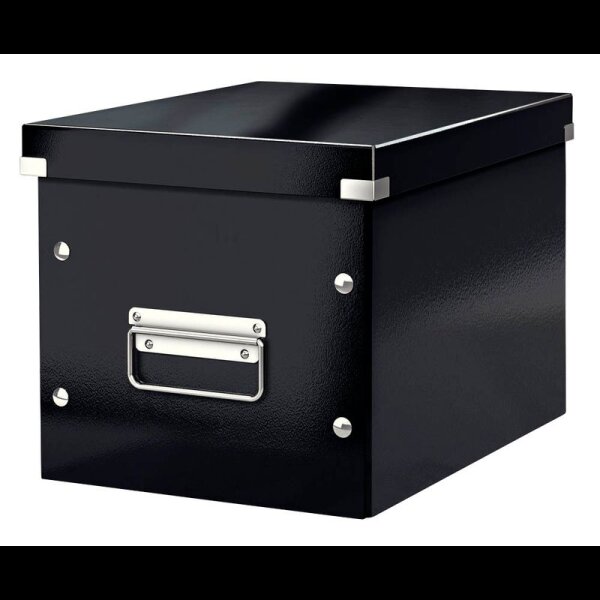 LEITZ Click & Store Aufbewahrungsbox 10,0 l schwarz 26,0 x 26,0 x 24,0 cm, 1 St.
