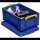 Really Useful Box Aufbewahrungsbox 9,0 l blau 39,5 x 25,5 x 15,5 cm, 1 St.