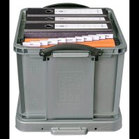 Really Useful Box Aufbewahrungsbox 35,0 l silber 48,0 x 39,0 x 31,0 cm, 1 St.