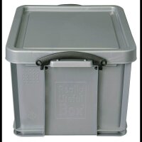 Really Useful Box Aufbewahrungsbox 35,0 l silber 48,0 x 39,0 x 31,0 cm, 1 St.
