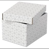 Esselte Home Aufbewahrungsboxen 6,5 l weiß 20,0 x 25,5 x 15,0 cm, 3 St.