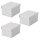 Esselte Home Aufbewahrungsboxen 6,5 l weiß 20,0 x 25,5 x 15,0 cm, 3 St.
