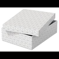 Esselte Home Aufbewahrungsboxen 8,0 l weiß 26,5 x 36,0 x 10,0 cm, 3 St.