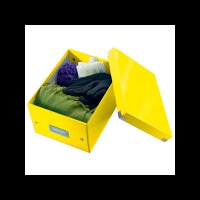 LEITZ Click & Store Aufbewahrungsbox 7,4 l gelb 21,6 x 28,2 x 16,0 cm, 1 St.